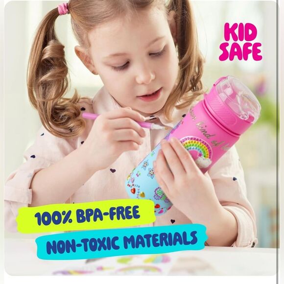 Decorate Your Own Glow-in-the-dark Water Bottle Kit for Girls NIB - Picture 6 of 14